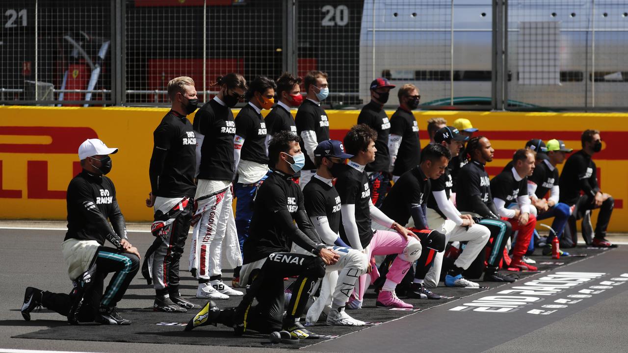 Kevin Magnussen joined the six other drivers who decided to stand.