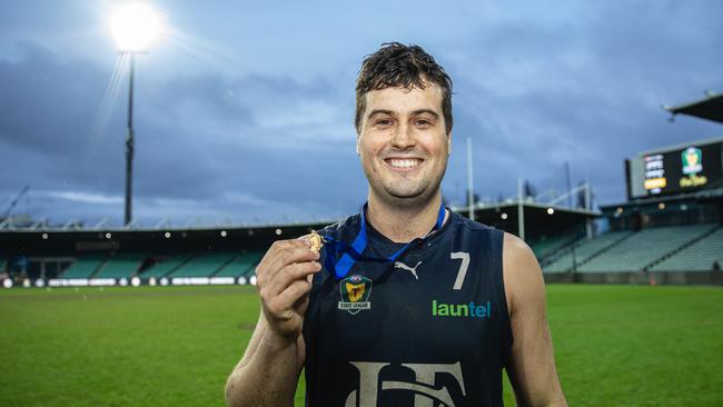 TSL Grand Final 2022. Tigers V Launceston. Best on Ground Fletcher Seymour, Launceston Picture: Linda Higginson