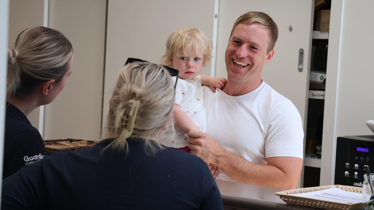 Darcy Dunstan with his two-year-old Fiadh. Picture: Supplied.