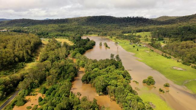 Glenreagh resident Noel Backman took these incredible shots of the Orara River in flood. Photo: Noel Backman