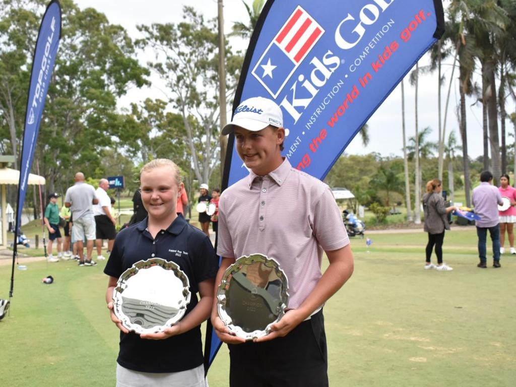 Yeppoon's Lily McGuiness and Isaak Jensen won their respective divisions at the US Kids Golf Foundation Australian Open played in Rockhampton on September 27 and 28, 2022.