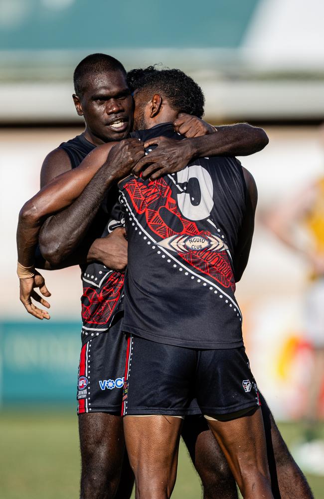 St Mary's took on the Tiwi Bombers in the 2024-25 NTFL men's semi-final. Picture: Pema Tamang Pakhrin