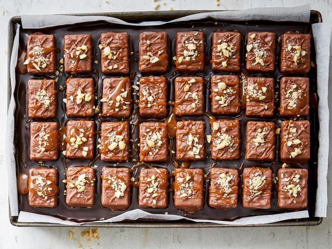 Snack away with Snickers Tray Bake Slices!