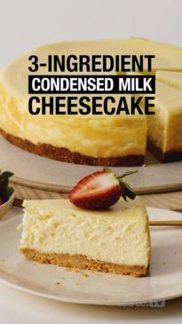 Three-ingredient cheesecake