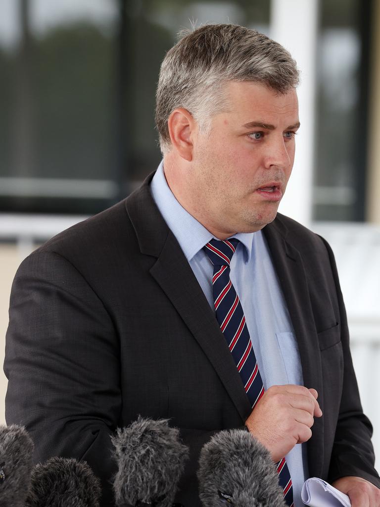 Police Minister Mark Ryan said retailers which chose to restrict knife sales immediately once the law passes would be supported to do so. Picture: Liam Kidston