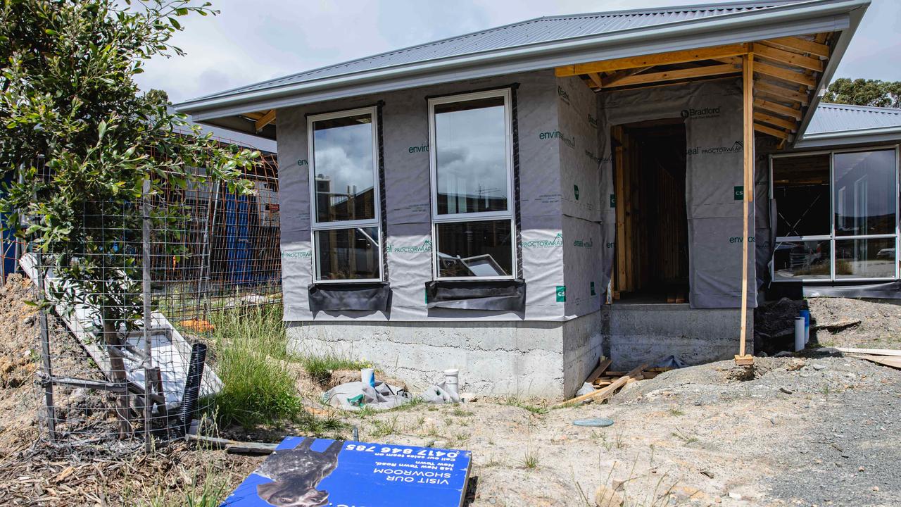 Half completed Hotondo Home in Kingston after Hotondo goes into receivership. Picture: Linda Higginson