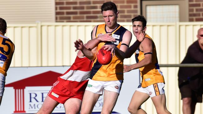 Strathmore star Nick O'Brien in action in the EDFL. Picture: Jamie Morey