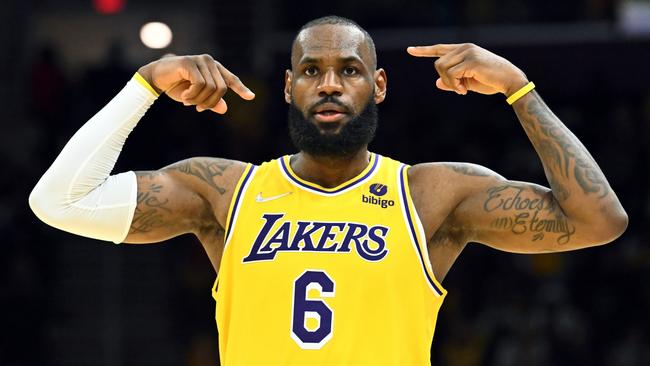 LeBron James of the Los Angeles Lakers. Photo by Jason Miller/Getty Images