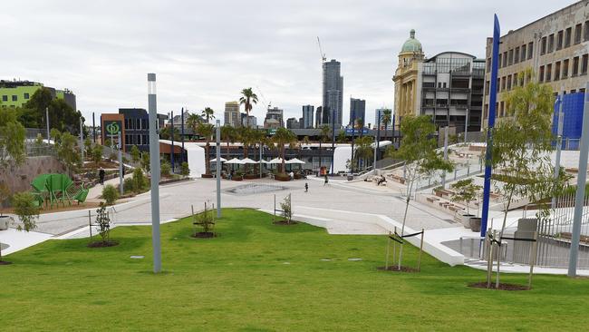 Seven people were fined for drinking in Prahran Square on Wednesday, August 12. Picture: Josie Hayden