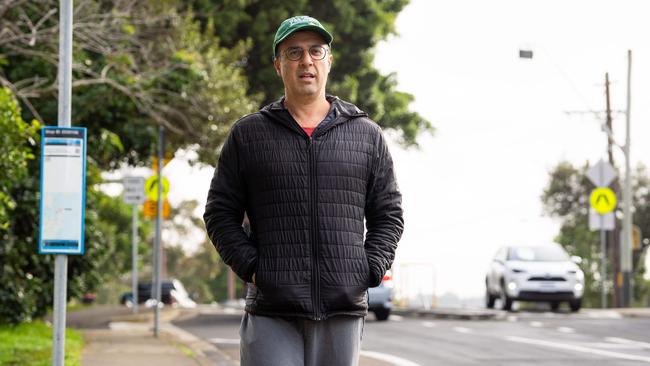 Richard Shields photographed near his home in Vaucluse after being dismissed as the Liberal Party State Director. Picture: Tom Parrish