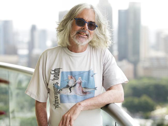 David Walsh in Sydney today. He is the owner and founder of the MONA Museum in Hobart. He has made comments as part of our top 5 movers and shakers of business about not restricting yourself to a standard job. Being creative and letting chance take it's course.Picture: Justin Lloyd.