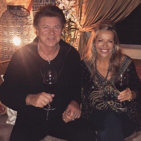 Cosy... Richard Wilkins with new girlfriend Nicola Dale. Picture: Instagram.