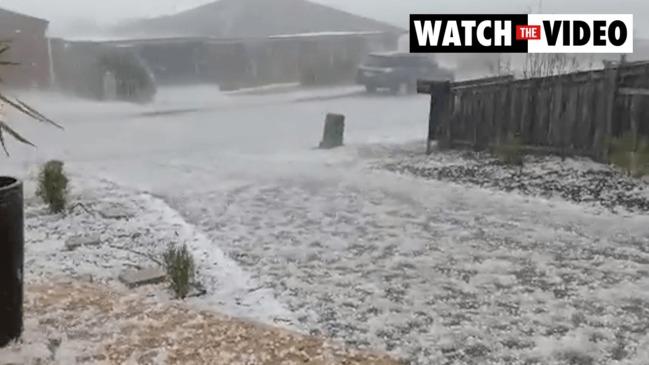 Hail hits Huonville