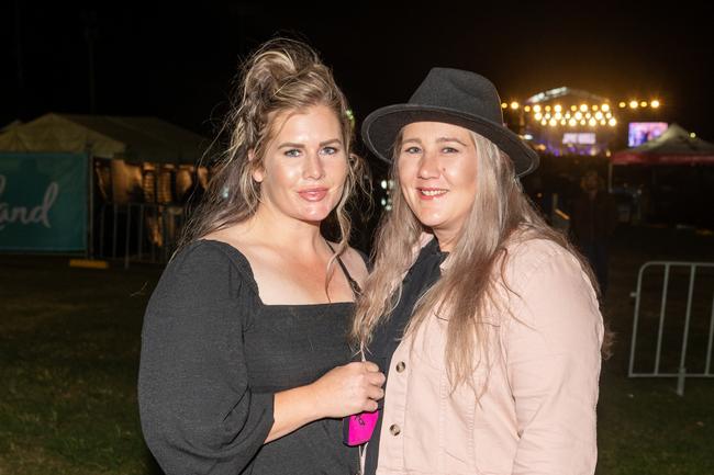 Melissa Lynch and Emma Horwell at Legends on the Lawn at Harrup Park Country Club.Picture: Michaela Harlow