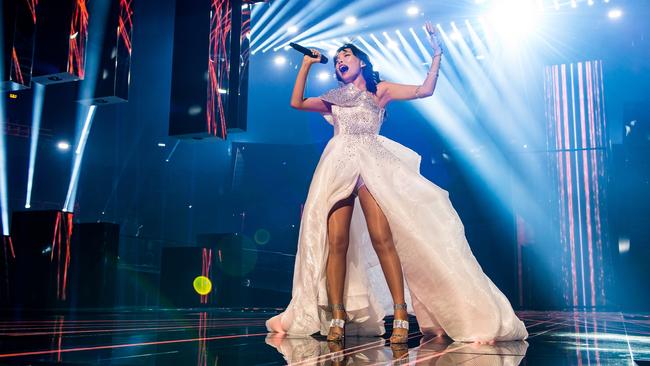 Dami Im, representing Australia at the Eurovision Song Contest in 2016.