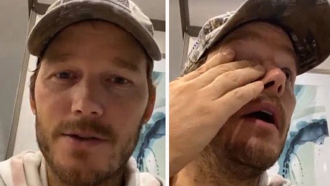 Pratt said he was ‘upset and depressed’ on Friday evening. Picture: Instagram/ChrisPratt
