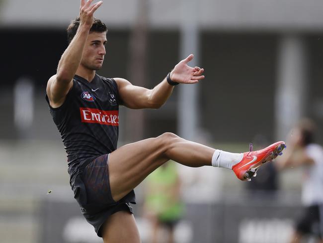 Nick Daicos was unstoppable against Brisbane. Picture: Michael Klein