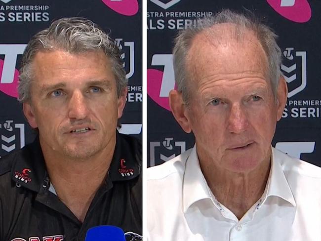 Ivan Cleary and Wayne Bennett were still fuming. Photo: Fox Sports