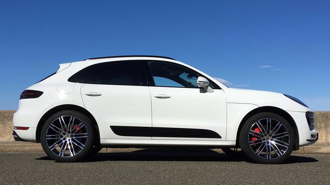 Fortunately the Porsche Macan Turbo has plenty of stopping power. Picture: Joshua Dowling.