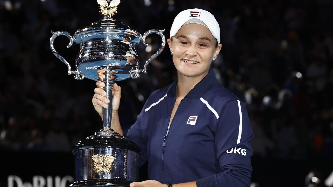 Barty waved goodbye to tennis very early. (Photo by Darrian Traynor/Getty Images)