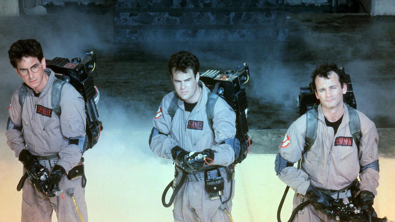 Who ya going to call? Dan Akroyd, Bill Murray and Harold Ramis in a scene from Ghostbusters.