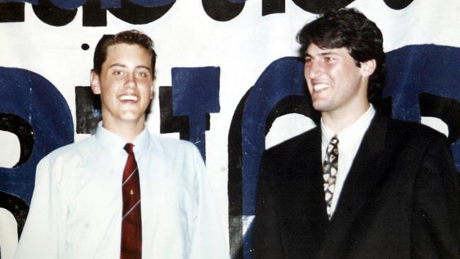 Nathan Sharpe as a TSS in 1993 with John Eales.