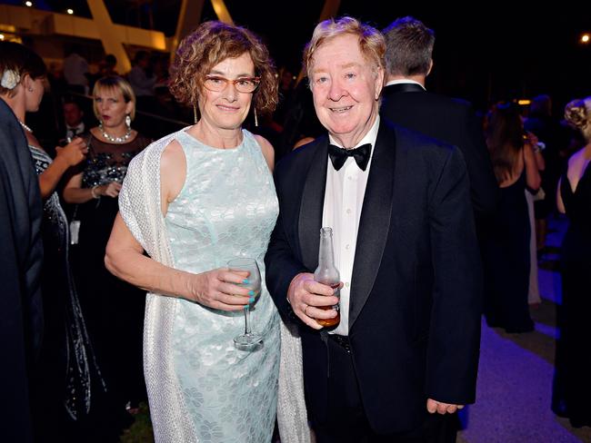 Helen Slee, and Brendan Wilding at the 2017 Qantas Darwin Turf Club Gala Ball at SkyCity Casino. Picture: MICHAEL FRANCHI