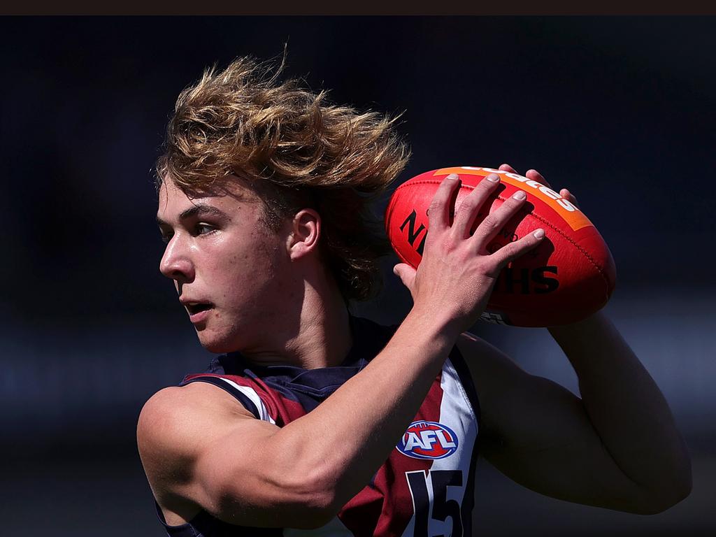 Ryley Sanders in action in the Coates Talent League grand final. Picture: Getty Images