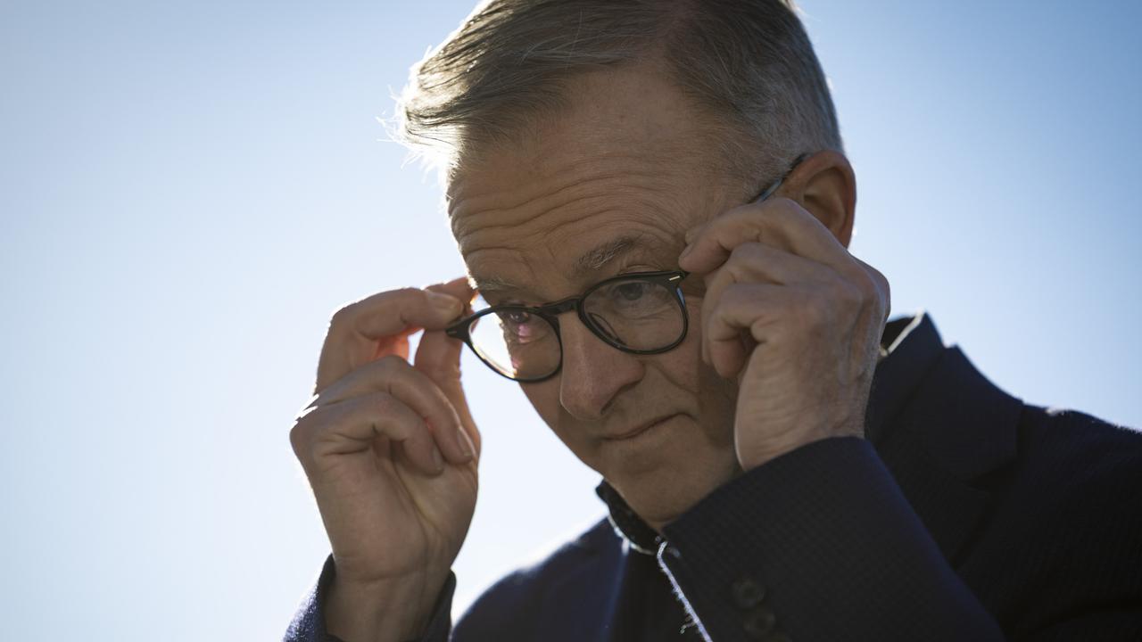 Australian Prime Minister Anthony Albanese speaks to media during a city visit in Perth. Picture: Matt Jelonek/Getty Images