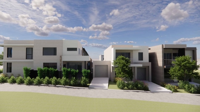 New houses unveiled as part of a multi-million dollar housing precinct in Catherine Fields. Picture: IDA Design Group