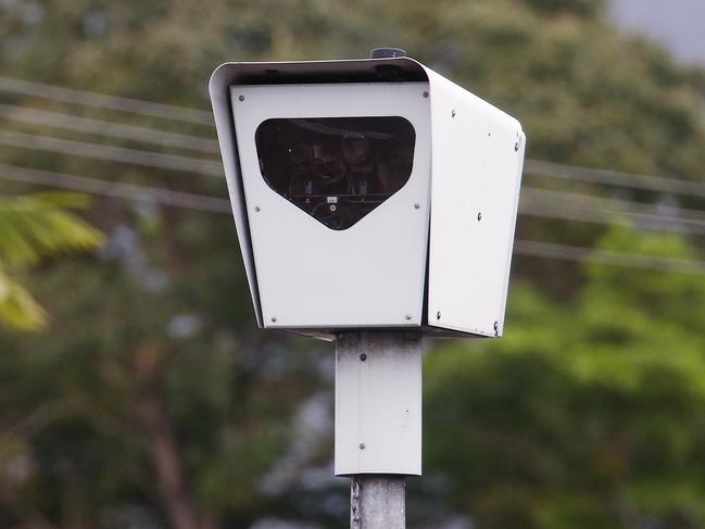 The red light and speed camera installed on the intersection of Mulgrave Road and McCoombe Street, Earlville. Picture: Brendan Radke