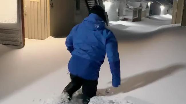 There was a massive dump at Hotham resort. Picture: Supplied