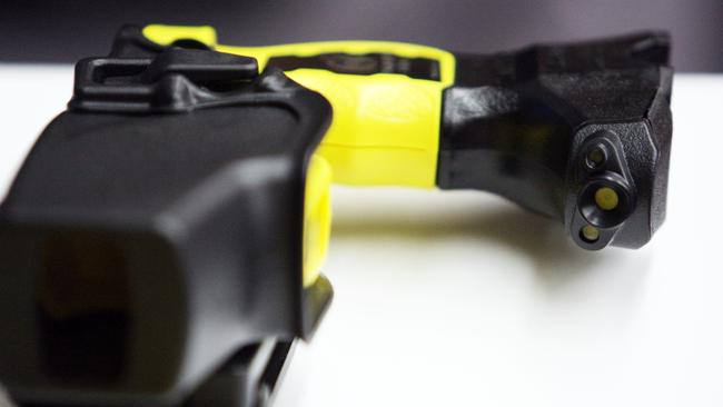 Police allegedly found a taser in the pocket of the driver’s door.