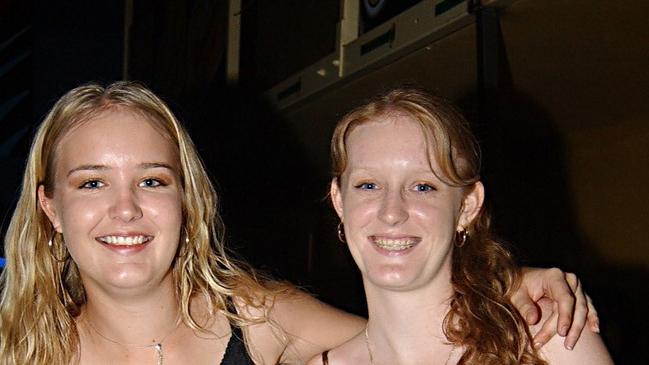 Kirstin Ohlsson and Kasey Chapman at Mantaz Club and Bar Pic Bryan Lynch AD166021