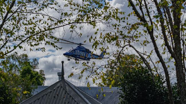 A rescue helicopter was called to the scene. Picture: Contributed