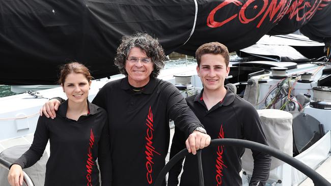 Jim Cooney is racing south with his daughter Julia and son James again. The three last raced the Hobart together two years ago.