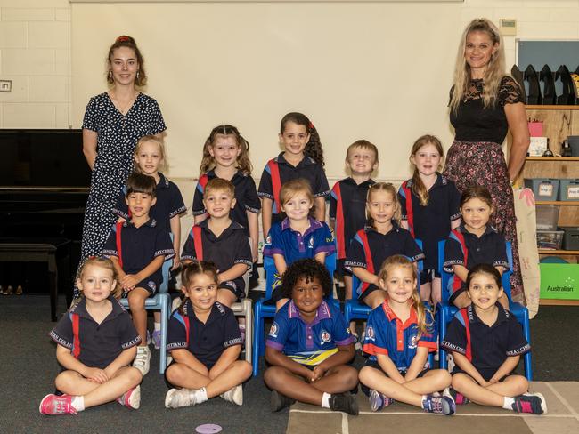 Mackay Christian College Prep C Miss Jarvie, Ms Parkinson Back Row: Liezl, Amelia, Daniela, Noah, Harpah Middle Row: Carlo, Bodhi, Spencer, Grayah, Nataya Front Row: Kiara, Sophia, Tyrez, Levi, Adelyn Picture: Michaela Harlow