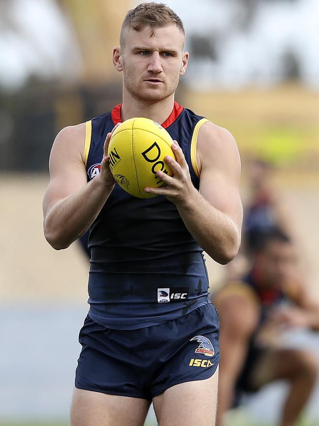 Rory Laird played his best game for the year against St Kilda. Picture: Sarah Reed