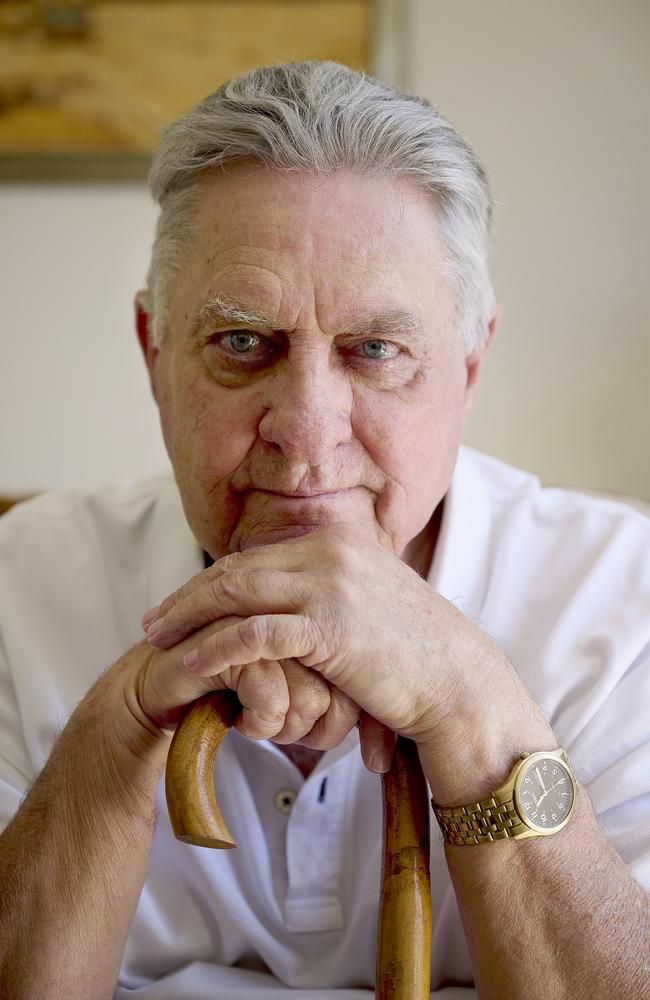 Cyclone Tracy survivor Bill Jauncey at home in Perth, November 2024. Picture: Stef King