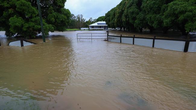 Bluewater residents also saw plenty of water come from Bluewater Creek that affected a few homes in the area. Picture: Adam Head