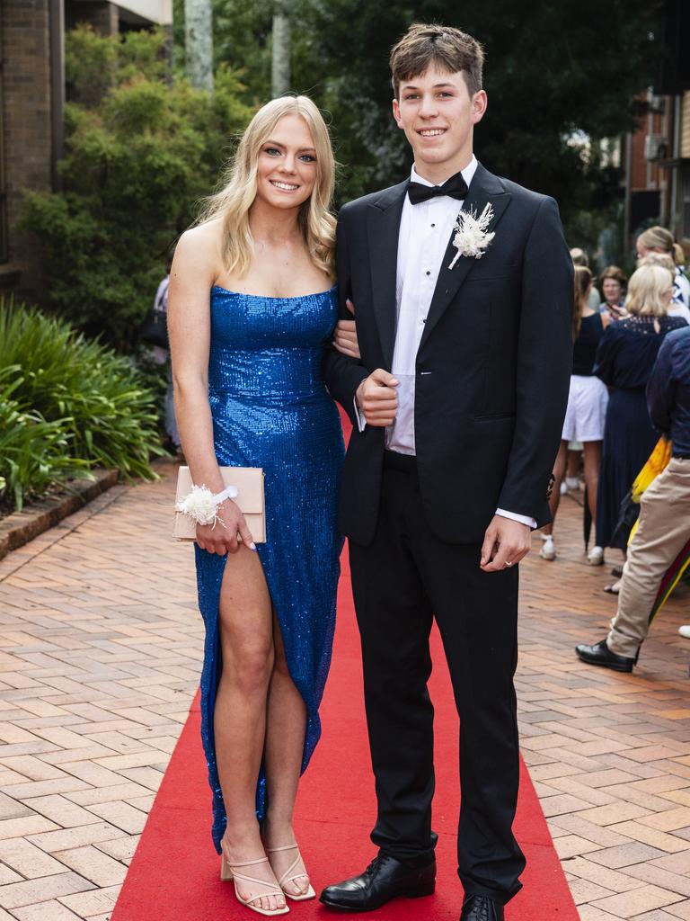 Johanna Cox and Tom Graham at Fairholme College formal, Wednesday, March 29, 2023. Picture: Kevin Farmer