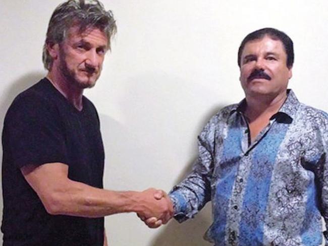 Sean Penn secretly interviewed 'El Chapo' before his recapture. Picture: Twitter