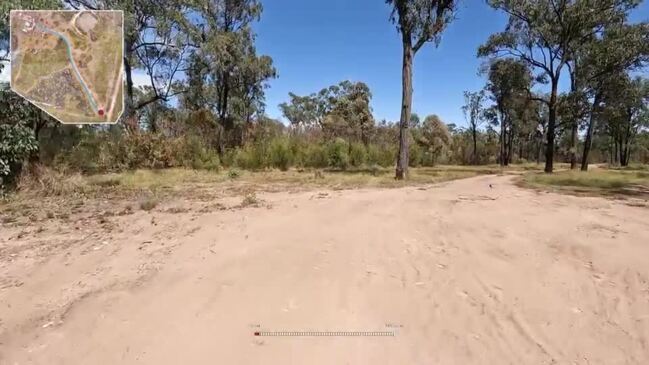 Aerial and drive through of Train's property