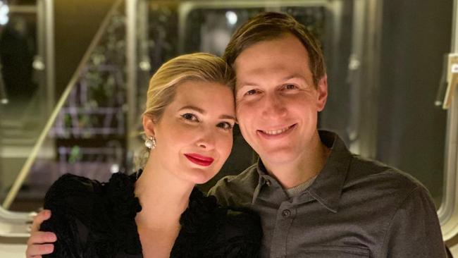 Ivanka Trump and her husband, Jared Kushner. Picture: Instagram