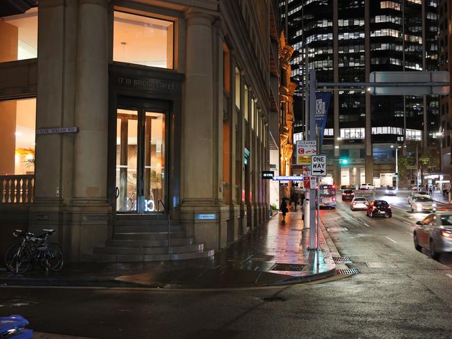 The location on Bridge Street in Sydney's CBD where gangster Bilal Hamze was executed. Picture: Richard Dobson