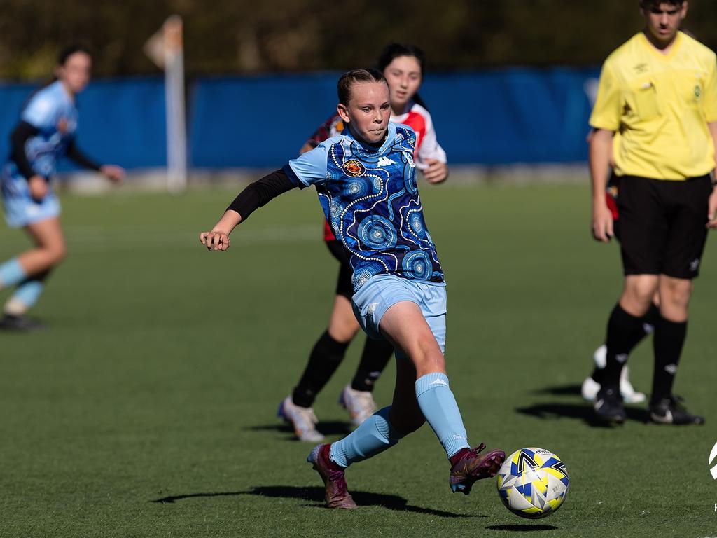 Tikka Jeffery was named player of the tournament at the 2023 NAIDOC Cup. Photo: Damian Briggs/FNSW