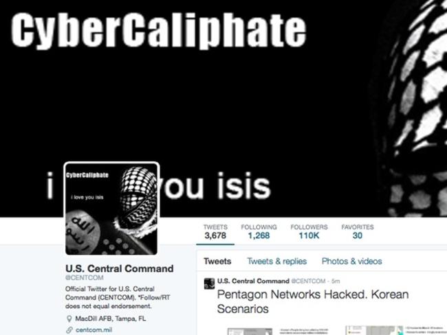 Islamic State representatives appear to have hacked US Central Command’s social media accounts.