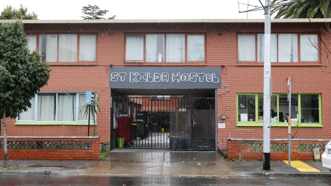 Police say crime at and around the St Kilda Hostel in Carlisle St has spiked in recent times. Picture: Norm Oorloff