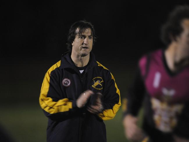 Luke Beveridge calling the shots at Tigers training.