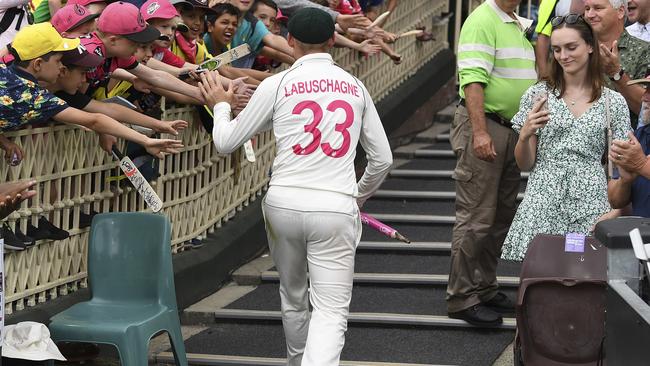 A new hero emerged in the form of Marnus Labuschagne. Picture: Andrew Cornaga/Photosport via AP